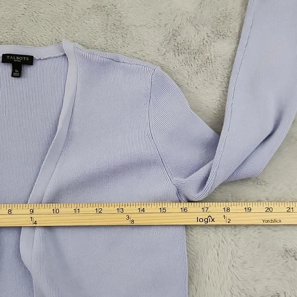 TALBOTS petite lavender purple size small cardigan - Picture 12 of 13